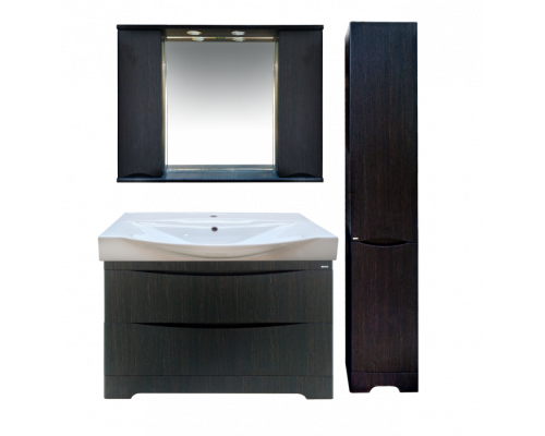 Купить Элвис -105 Зеркало-шкаф (свет) венге в магазине сантехники Santeh-Crystal.ru