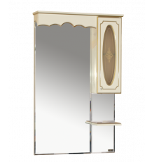 Монако - 70 Зеркало - шкаф прав. беж. патина/стекло