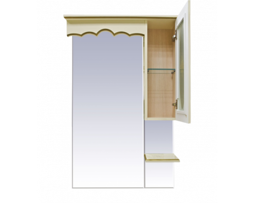 Заказать Монако - 70 Зеркало - шкаф прав. беж. патина/стекло в магазине сантехники Santeh-Crystal.ru