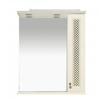 Вивьен - 70 Зеркало со шкафчиком, прав., слоновая кость