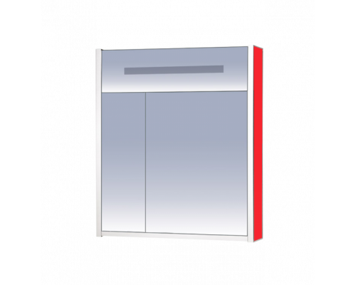 Купить Джулия - 65 Шкаф красный зеркальный в магазине сантехники Santeh-Crystal.ru