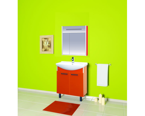 Купить Джулия - 65 Шкаф красный зеркальный в магазине сантехники Santeh-Crystal.ru