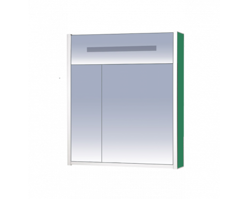 Приобрести Джулия - 75 Шкаф зеленый зеркальный в магазине сантехники Santeh-Crystal.ru
