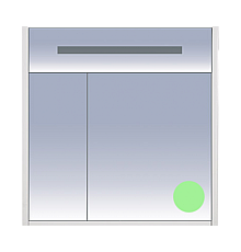 Джулия - 85 Шкаф салатовый зеркальный
