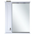 Лувр - 65 Зеркало со шкафчиком, лев., белое