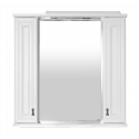 Лувр - 85 Зеркало с 2-мя шкафчиками, белый