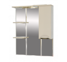 Орхидея - 75 Зеркало - шкаф прав. (свет) БЕЖ. эмаль