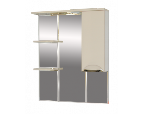 Заказать Орхидея - 75 Зеркало - шкаф прав. (свет) БЕЖ. эмаль в магазине сантехники Santeh-Crystal.ru