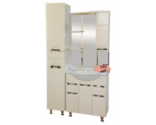 Заказать Орхидея - 75 Зеркало - шкаф прав. (свет) БЕЖ. эмаль в магазине сантехники Santeh-Crystal.ru