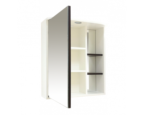 Приобрести Венера - 80 Зеркало-шкаф лев. со светом комбинированное в магазине сантехники Santeh-Crystal.ru