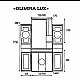 Купить Olimpia LUX  - 75  Зеркало-шкаф лев.(свет) бежевое патина в магазине сантехники Santeh-Crystal.ru