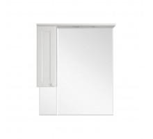 Латте - 85 Зеркало-шкаф левое белая эмаль