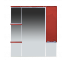 Кристи - 90 Зеркало - шкаф прав. (свет) бордо