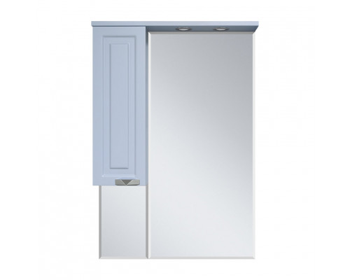 Приобрести Терра - 70 зеркало-шкаф серый левый О в магазине сантехники Santeh-Crystal.ru