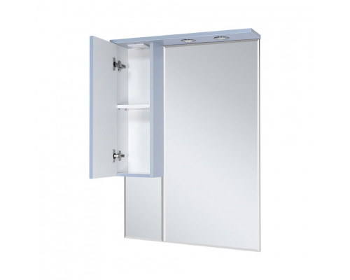 Приобрести Терра - 70 зеркало-шкаф серый левый О в магазине сантехники Santeh-Crystal.ru