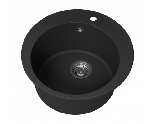 АРТЕМИДА - 51 см Мойка кухонная кварц.композит. круглая.(блок 45) антрацит