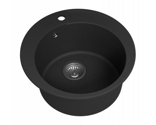 АРТЕМИДА - 51 см Мойка кухонная кварц.композит. круглая.(блок 45) антрацит