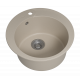 АРТЕМИДА - 51 см Мойка кухонная кварц.композит. круглая.(блок 45) бежевый