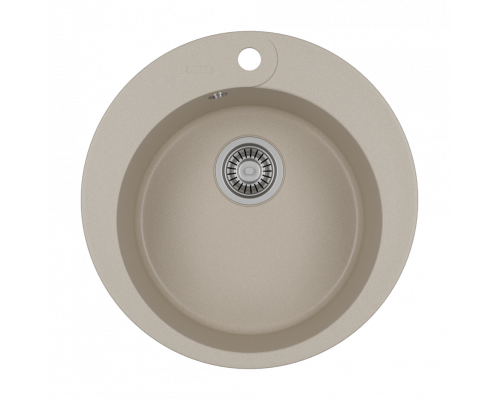 АРТЕМИДА - 51 см Мойка кухонная кварц.композит. круглая.(блок 45) бежевый