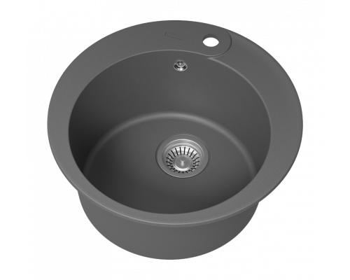 АРТЕМИДА - 51 см Мойка кухонная кварц.композит. круглая.(блок 45) серый шелк