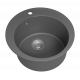 АРТЕМИДА - 51 см Мойка кухонная кварц.композит. круглая.(блок 45) серый шелк