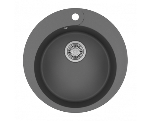 АРТЕМИДА - 51 см Мойка кухонная кварц.композит. круглая.(блок 45) серый шелк