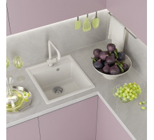 ИМПЕРИАЛ - 46 см Мойка кухонная кварц.композит. прямоуг.(блок 45) жасмин