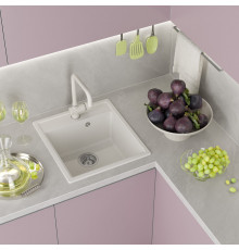 ИМПЕРИАЛ - 46 см Мойка кухонная кварц.композит. прямоуг.(блок 45) жасмин