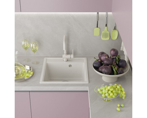 ИМПЕРИАЛ - 46 см Мойка кухонная кварц.композит. прямоуг.(блок 45) жасмин