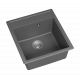 ИМПЕРИАЛ - 46 см Мойка кухонная кварц.композит. прямоуг.(блок 45) серый шелк