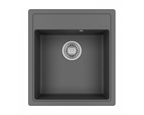 ИМПЕРИАЛ - 46 см Мойка кухонная кварц.композит. прямоуг.(блок 45) серый шелк