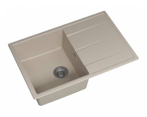 ЛИНКОР - 78 см Мойка кухонная кварц.композит. прямоуг.(блок 50) бежевый