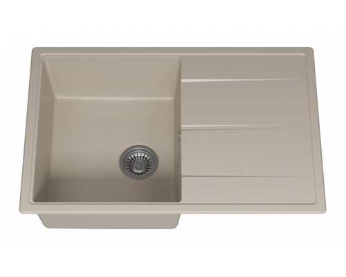 ЛИНКОР - 78 см Мойка кухонная кварц.композит. прямоуг.(блок 50) бежевый
