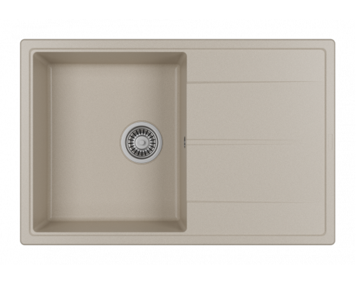 ЛИНКОР - 78 см Мойка кухонная кварц.композит. прямоуг.(блок 50) бежевый