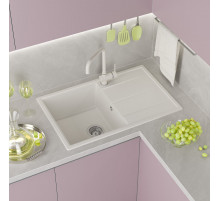 ЛИНКОР - 78 см Мойка кухонная кварц.композит. прямоуг.(блок 50) жасмин