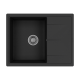 ТИТАН - 65 см Мойка кухонная кварц.композит. прямоуг.(блок 50) антрацит