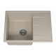 ТИТАН - 65 см Мойка кухонная кварц.композит. прямоуг.(блок 50) бежевый