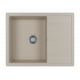 ТИТАН - 65 см Мойка кухонная кварц.композит. прямоуг.(блок 50) бежевый