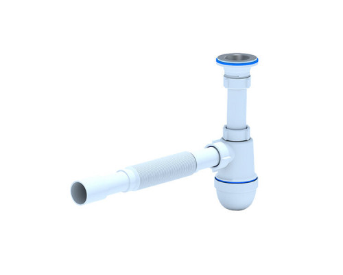 Сифон Ани 11/4 32 "Юнг" с гиб.тр. 32х32/40 для ванны (КЛЭР)