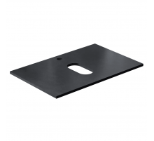 Столешница под раковину для ванной накладная Uperwood Tanos HPL (70 см, пластик, черная)