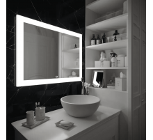 Зеркало для ванной с подсветкой Uperwood Barsa (60x80 см, LED подсветка, сенсорный выключатель, антизапотевание)