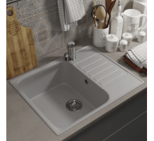 Кухонная мойка из искусственного камня Uperwood UPD-202 (прямоугольная, цвет дым)