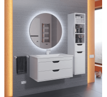 Зеркало для ванной с подсветкой Uperwood Modul (65x65 см, бесконтактный сенсор, антизапотевание, круглое, холодная подсветка)