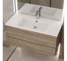 Раковина для ванной полувстраиваемая Uperwood Megan 100 см, белая матовая