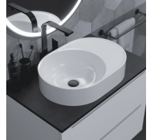 Раковина для ванной накладная Uperwood Luna (50 см, овальная)