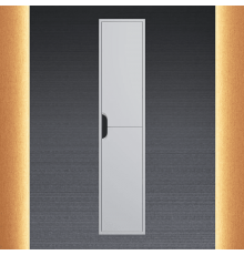 Шкаф-пенал для ванной Uperwood Modul (33x36x150 см, подвесной, с дверцами, матовый, белый/графит)