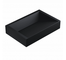 Раковина для ванной комнаты накладная Uperwood Mariana (60x40 см, прямоугольная, черный)