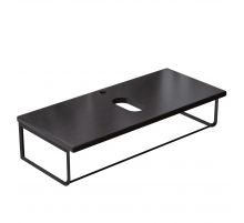 Столешница под раковину для ванной подвесная Uperwood Tanos (с кронштейнами, 100 см, темное дерево)