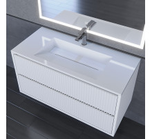 Раковина для ванной Uperwood Next Premium 100х45х13 см, белая глянцевая