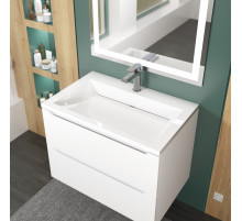 Раковина для ванной полувстраиваемая Uperwood Infinity 70х45х16,4 см, белая глянцевая